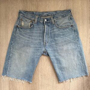 Levi's 501 low rise bermuda cutoff shorts